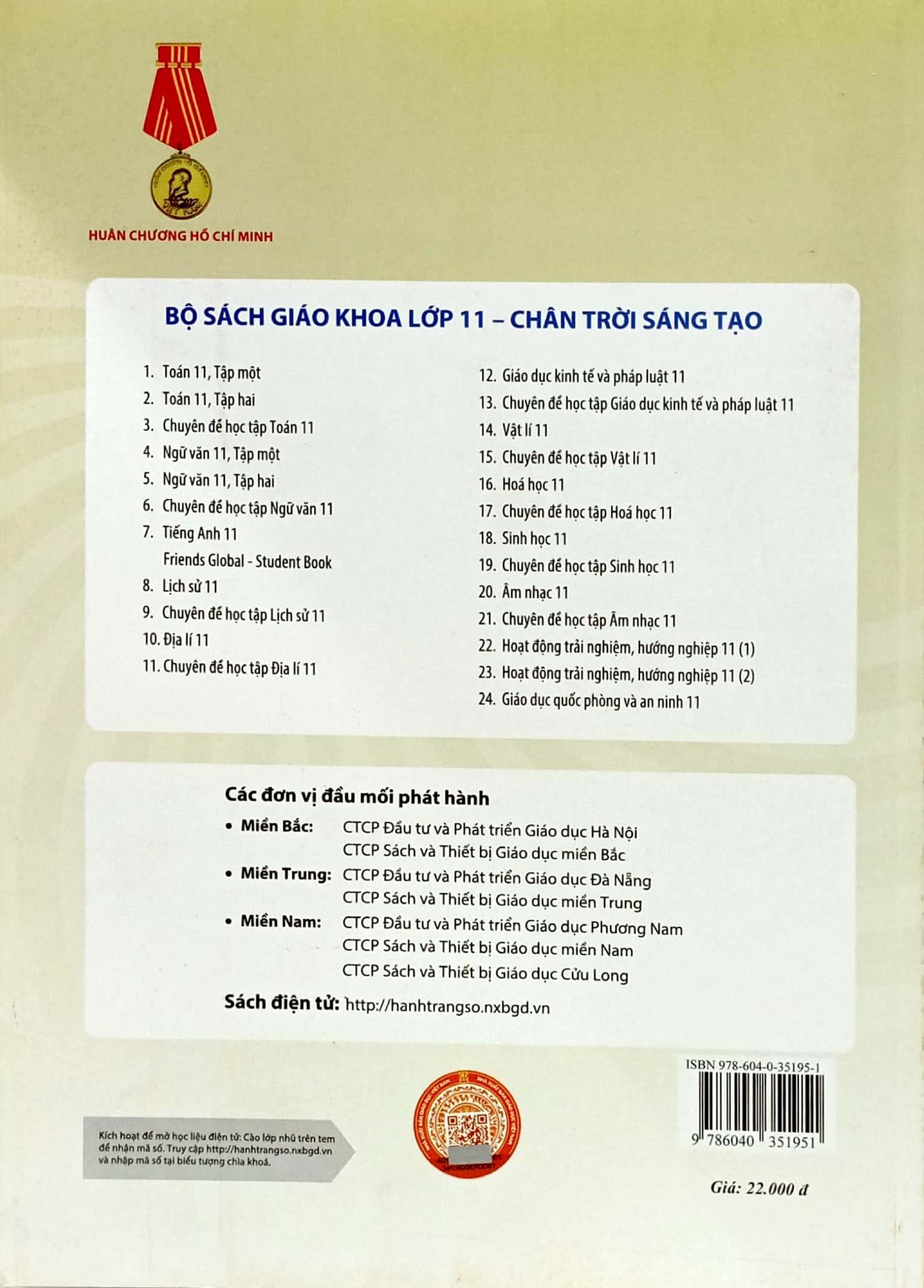 Toán 11 - Tập 1 (Chân Trời Sáng Tạo) (Chuẩn)