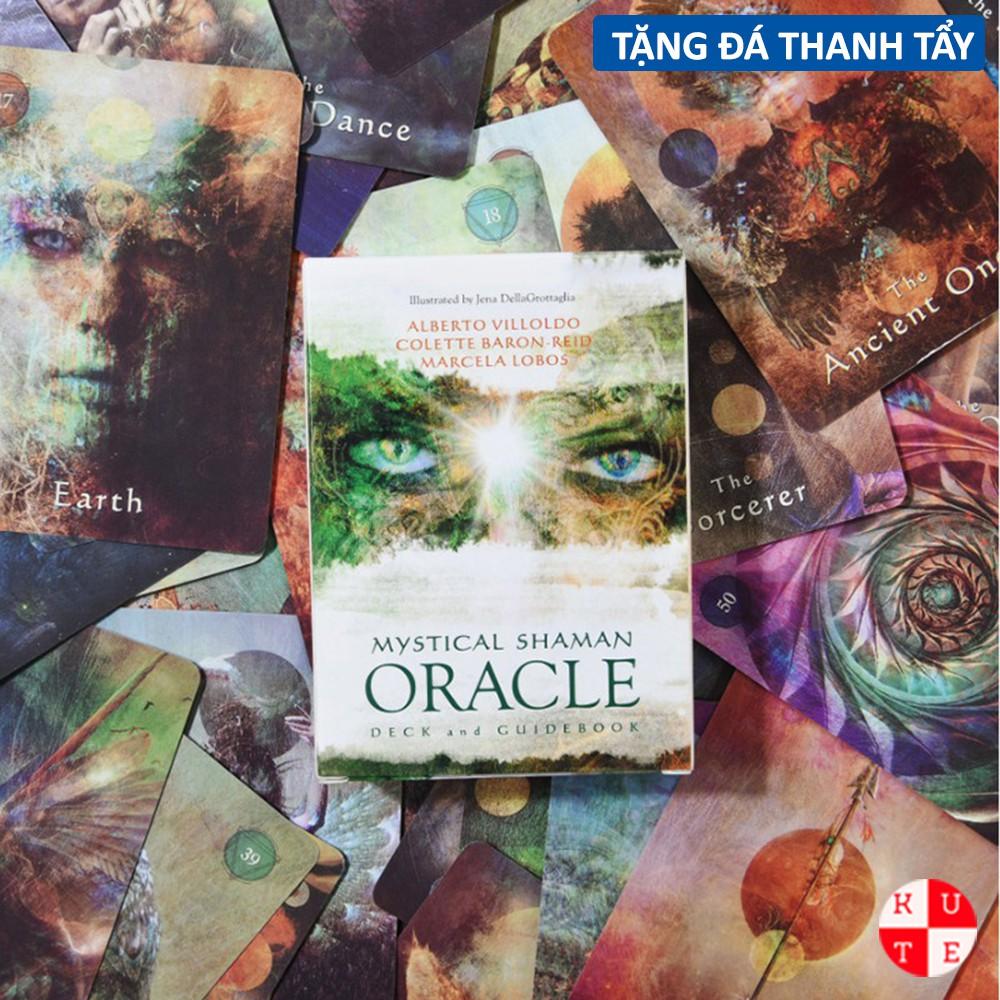 Bộ Bài Oracle Mystical Shaman 64 Lá Bài Tặng Đá Thanh Tẩy