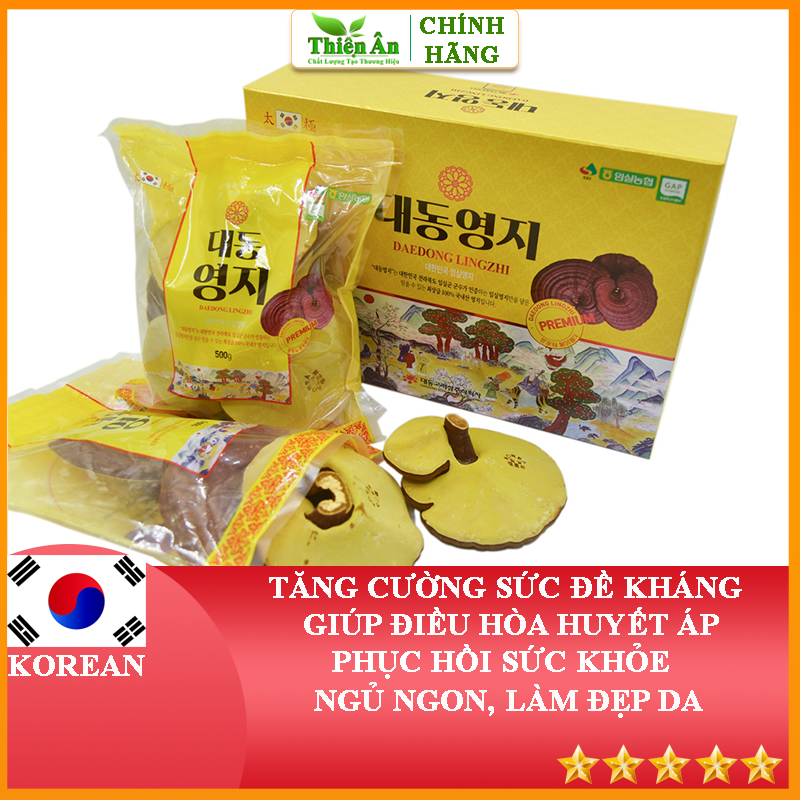 Nấm Linh Chi Imsil Lingzhi Mushroom Premium Hàn Quốc Hộp 1kg
