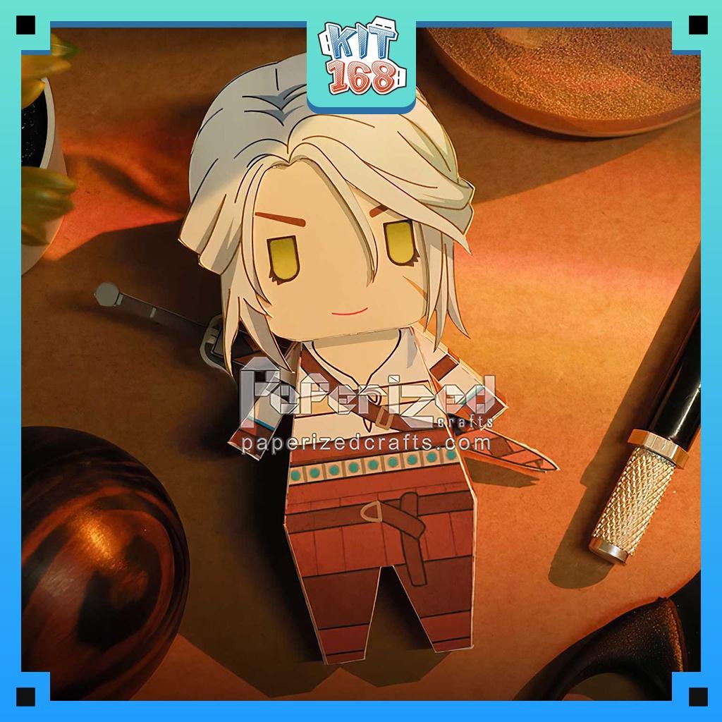 Mô hình giấy Anime Game Chibi Ciri - The Witcher