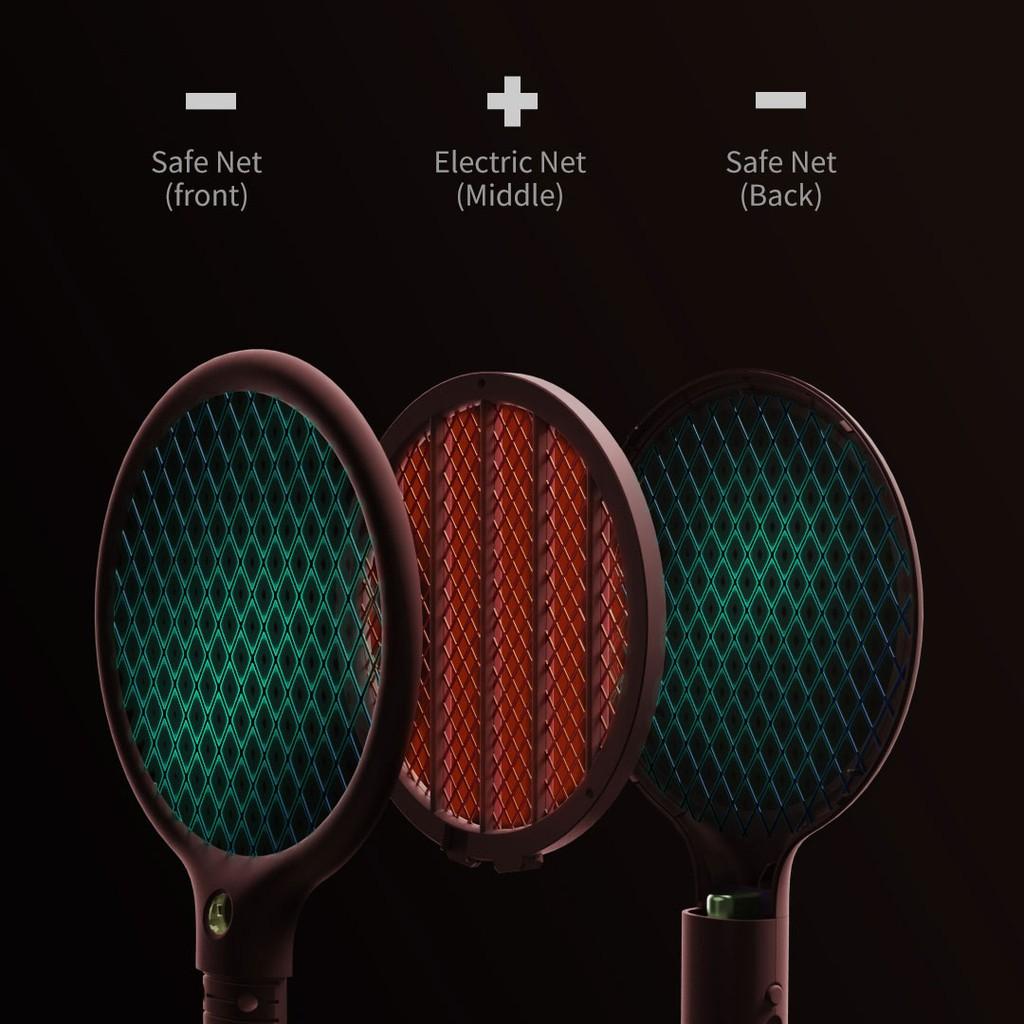 Vợt Diệt Muỗi Xiaomi Kích Thước Mini Có Đèn Led Tiện Lợi