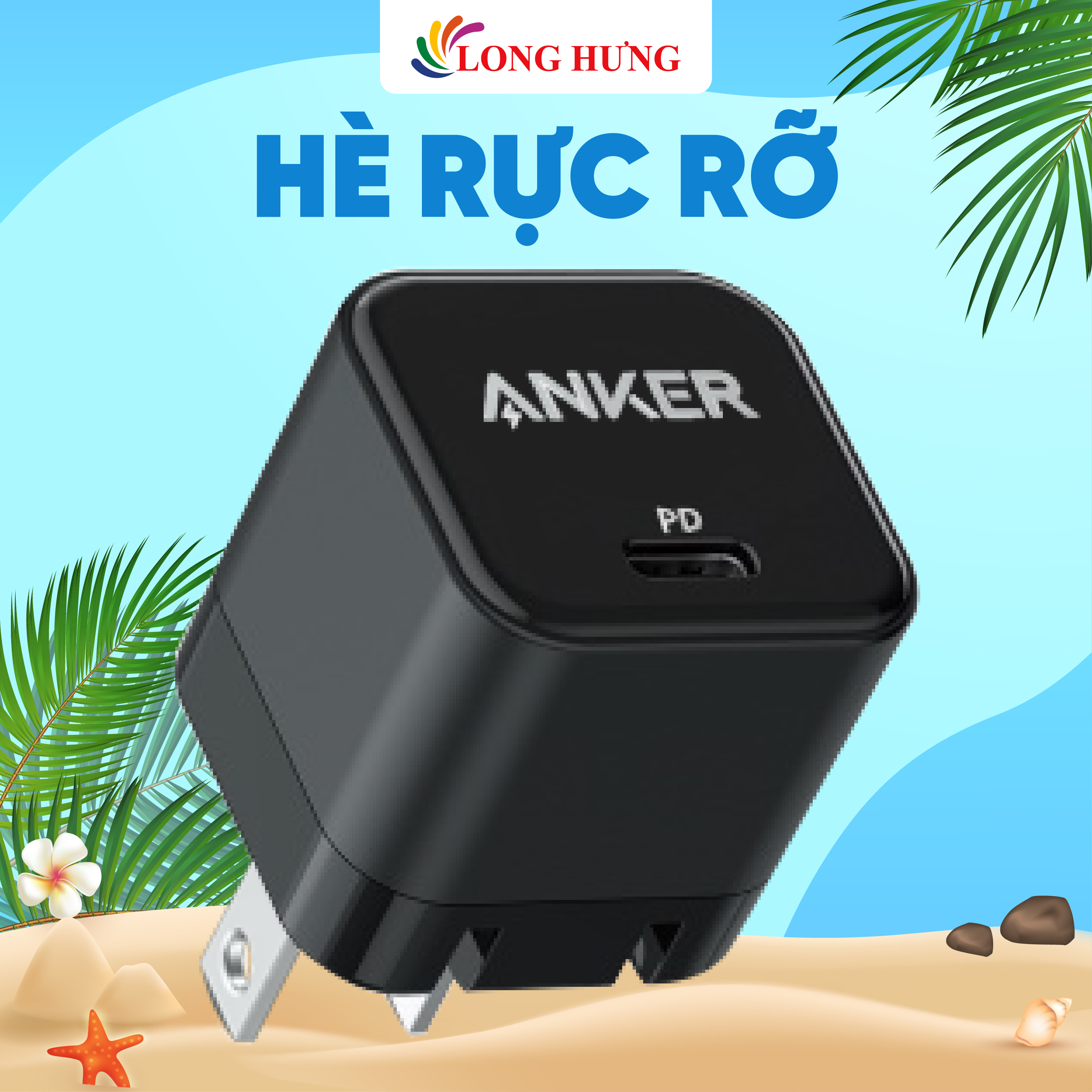 Cốc sạc Anker PowerPort III 1Type-C 20W PD Cube A2149 - Hàng chính hãng