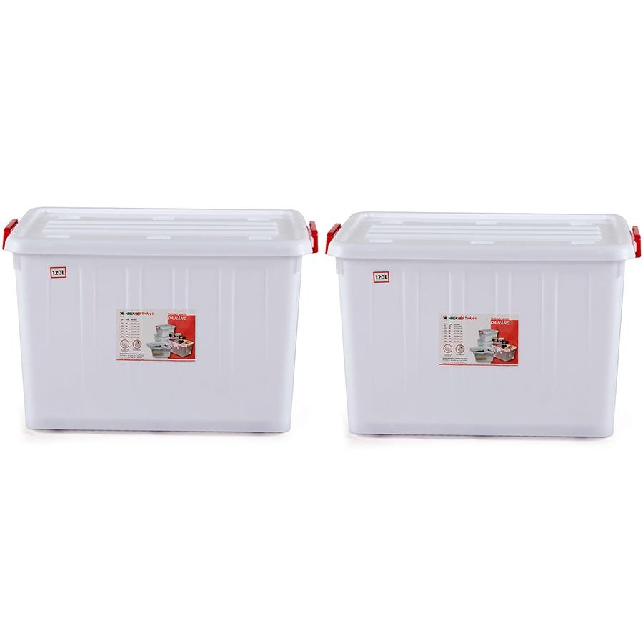Thùng Nhựa Đa Năng Có bánh xe đẩy Đủ Size Lớn Nhỏ Hiệp Thành HI