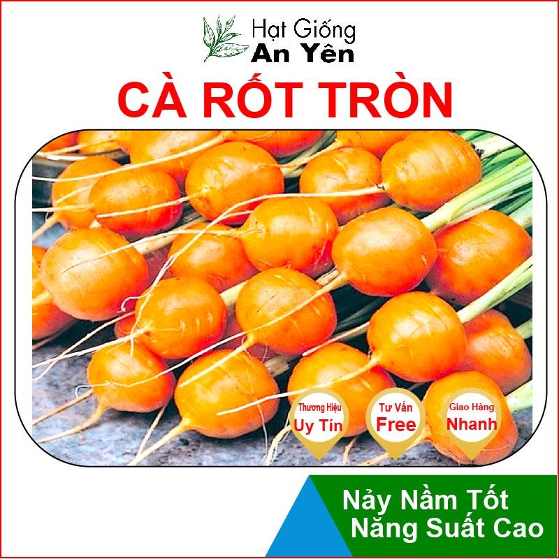 Hạt giống Củ Cà Rốt Tròn thu hoạch sớm, dễ trồng, nảy mầm cao, sinh trưởng khoẻ