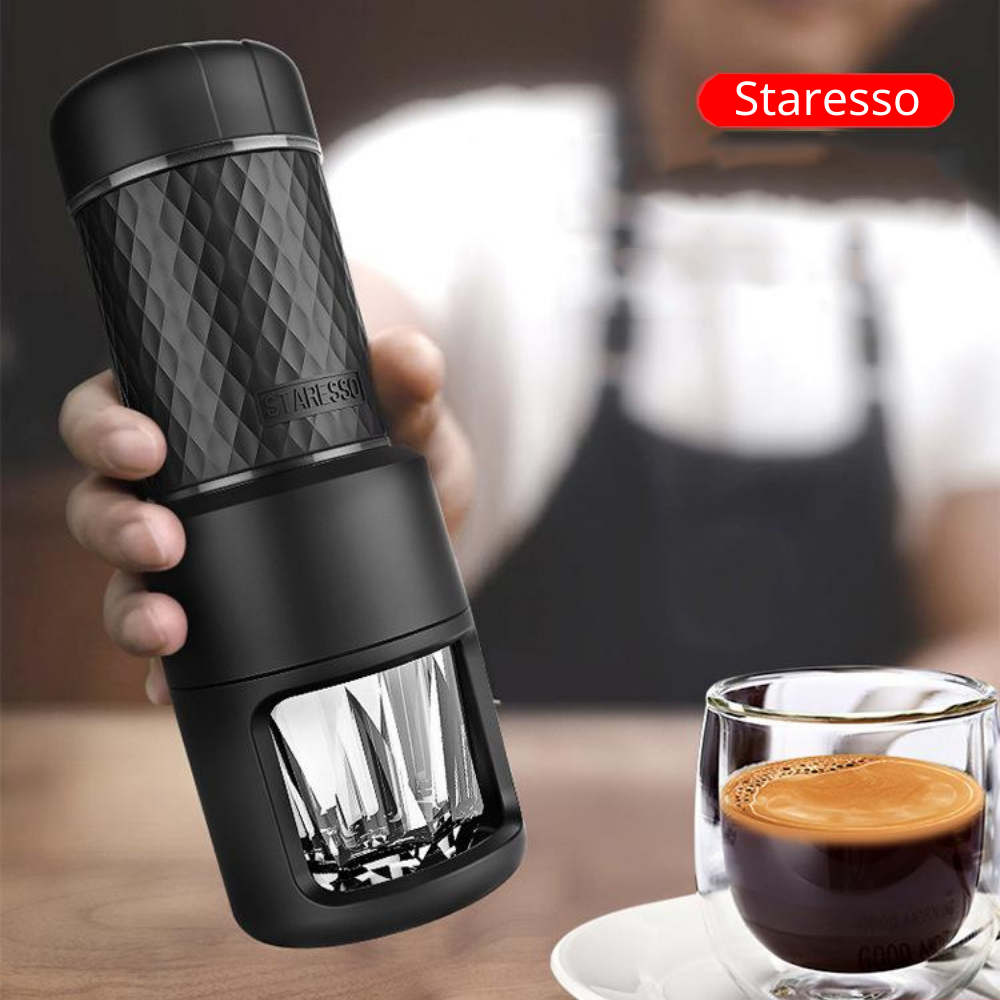 Máy pha cà phê cầm tay STARESSO campout SP-200 du lịch, cắm trại áp suất cao - Hàng nhập khẩu