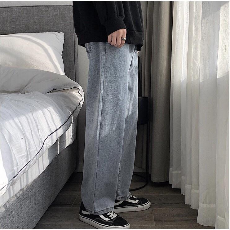 Quần jean baggy nam bò ống suông rộng SR_01 HotHit 2021
