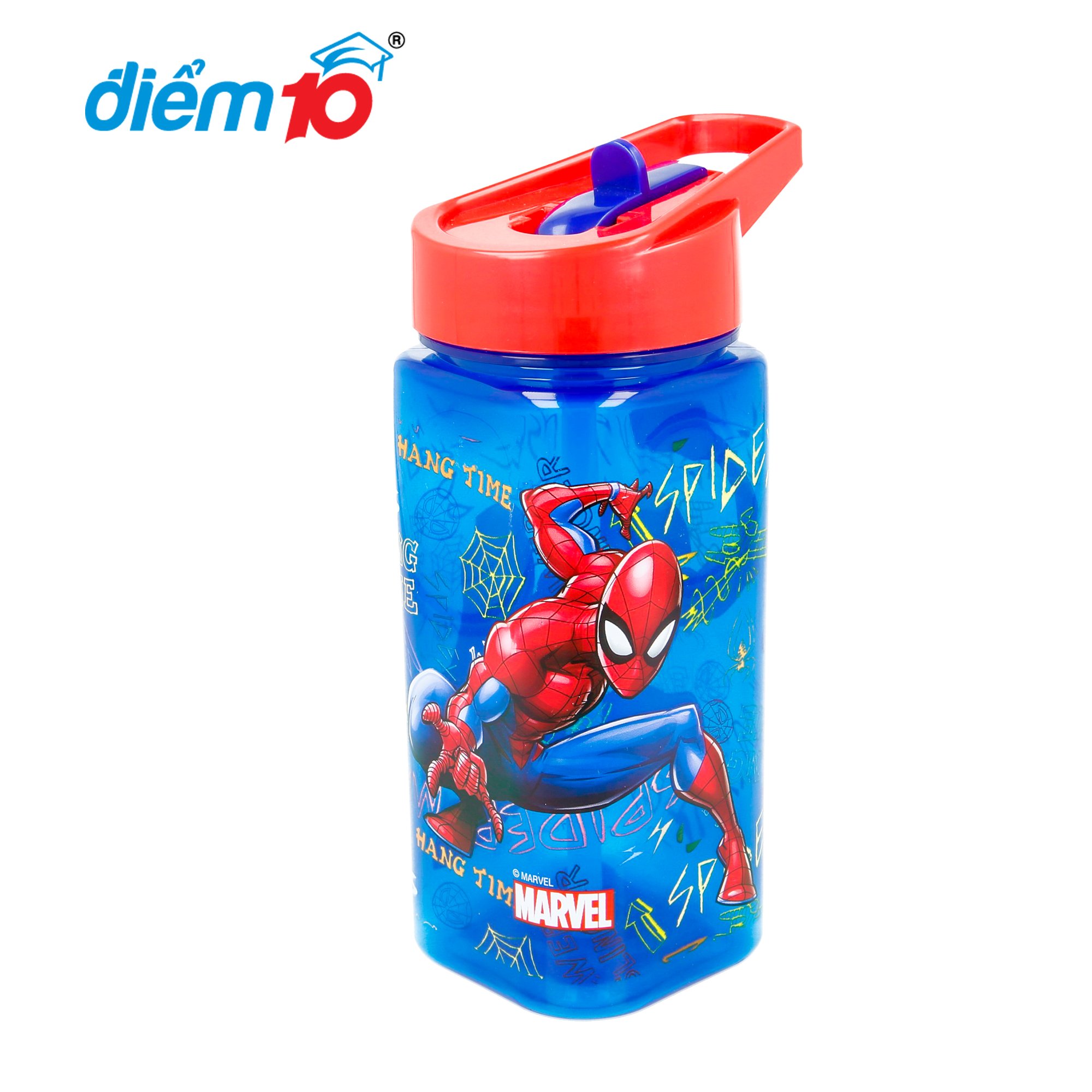 Combo cặp chống gù Thiên Long Điểm 10 Nature Quest cho bé kèm túi rút bình nước SPIDERMAN