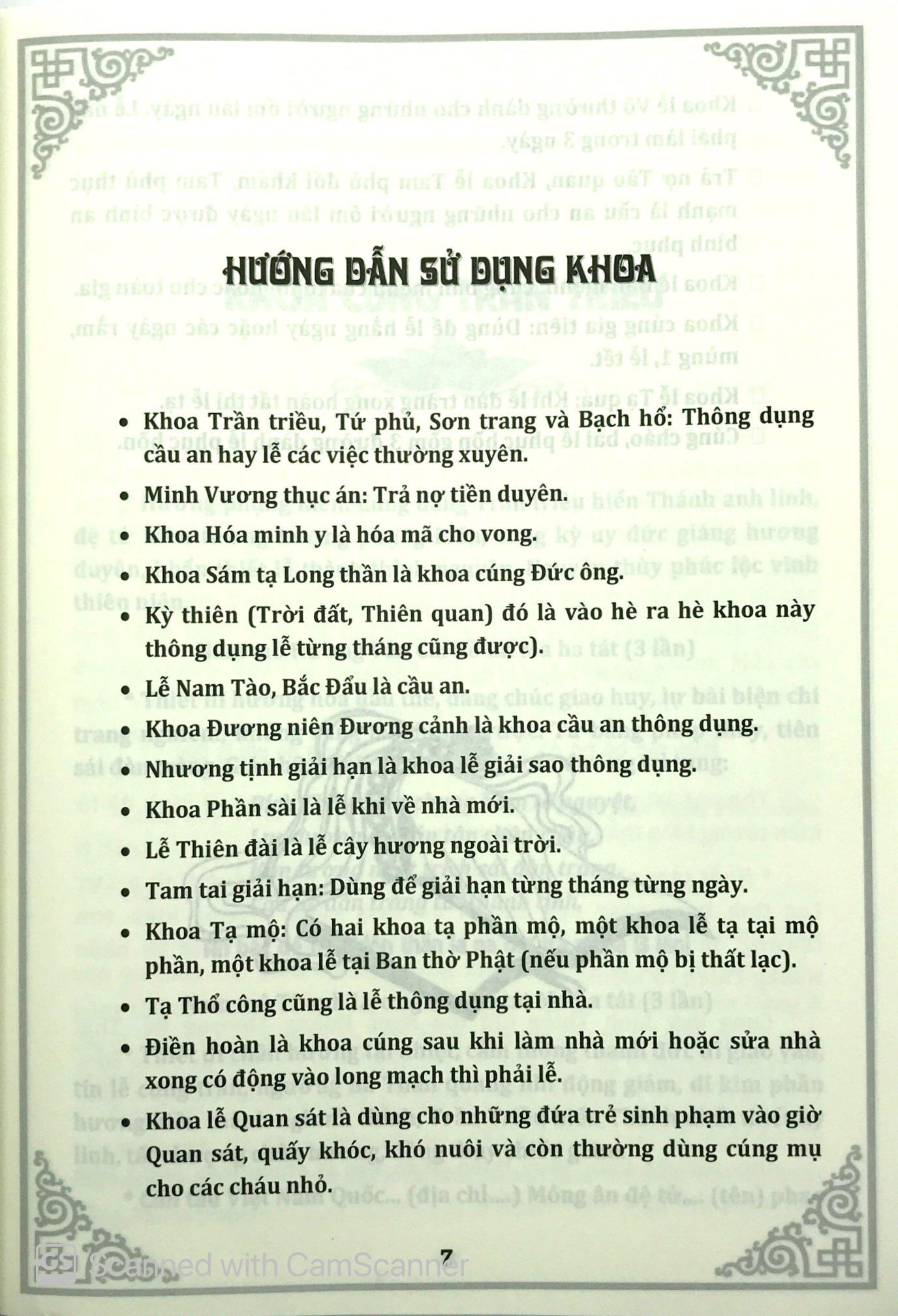 Khoa Cúng Tổng Hợp