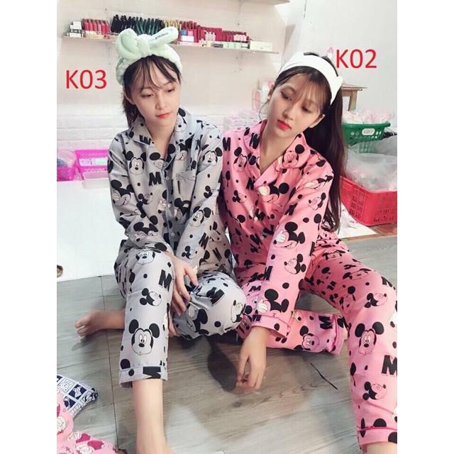 Bộ pijama dài tay bảng màu mới nhất