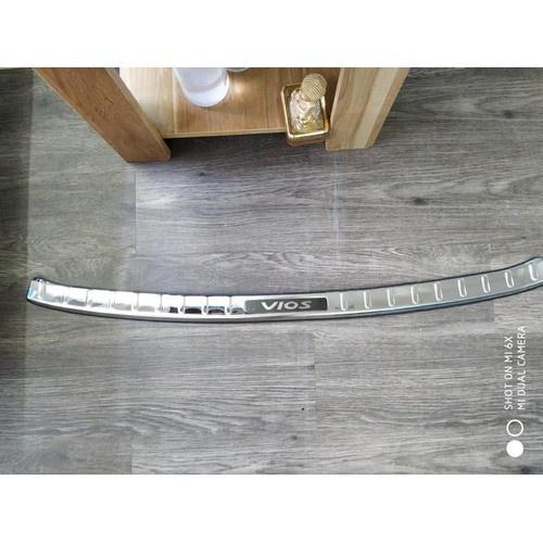 Bộ ốp chống trầy cốp trong, ngoài xe Toyota Vios 2019- 2022, chất liệu Inox sáng bóng