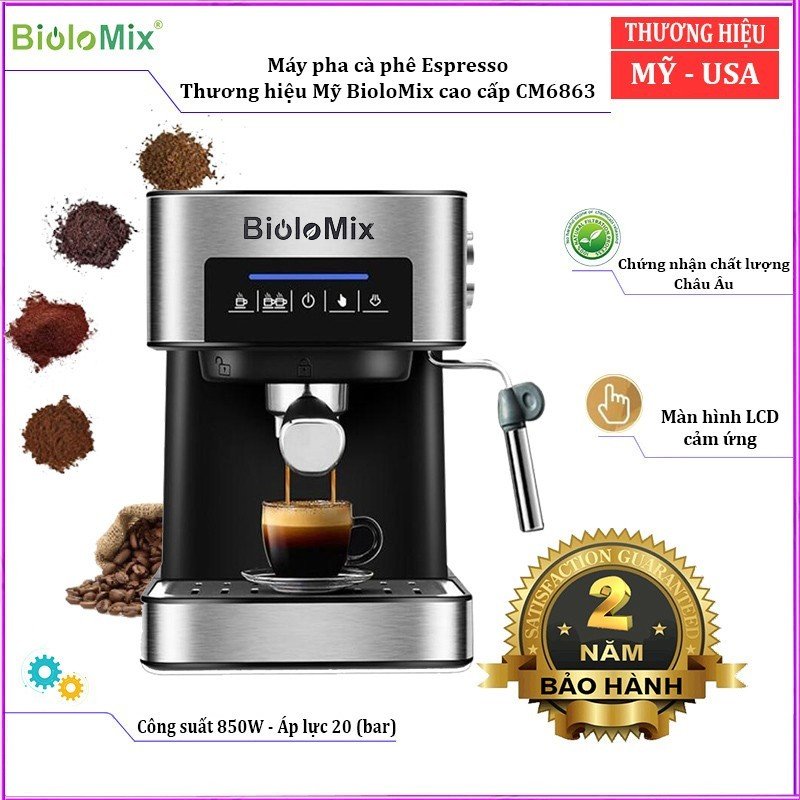 Máy pha cà phê Espresso BioloMix CM6863 - HÀNG NHẬP KHẨU