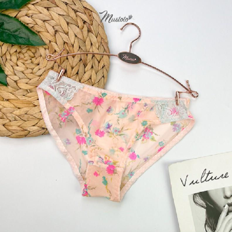 Combo 6 Quần Lót Nữ Lưới Phối Ren Trước Lưng Thấp Jasmine
