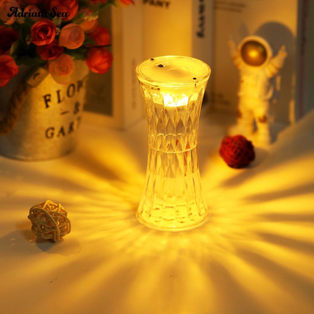 Đèn Ngủ LED Pha Lê Giả Thiết Kế Sáng Tạo Độ Bền Cao