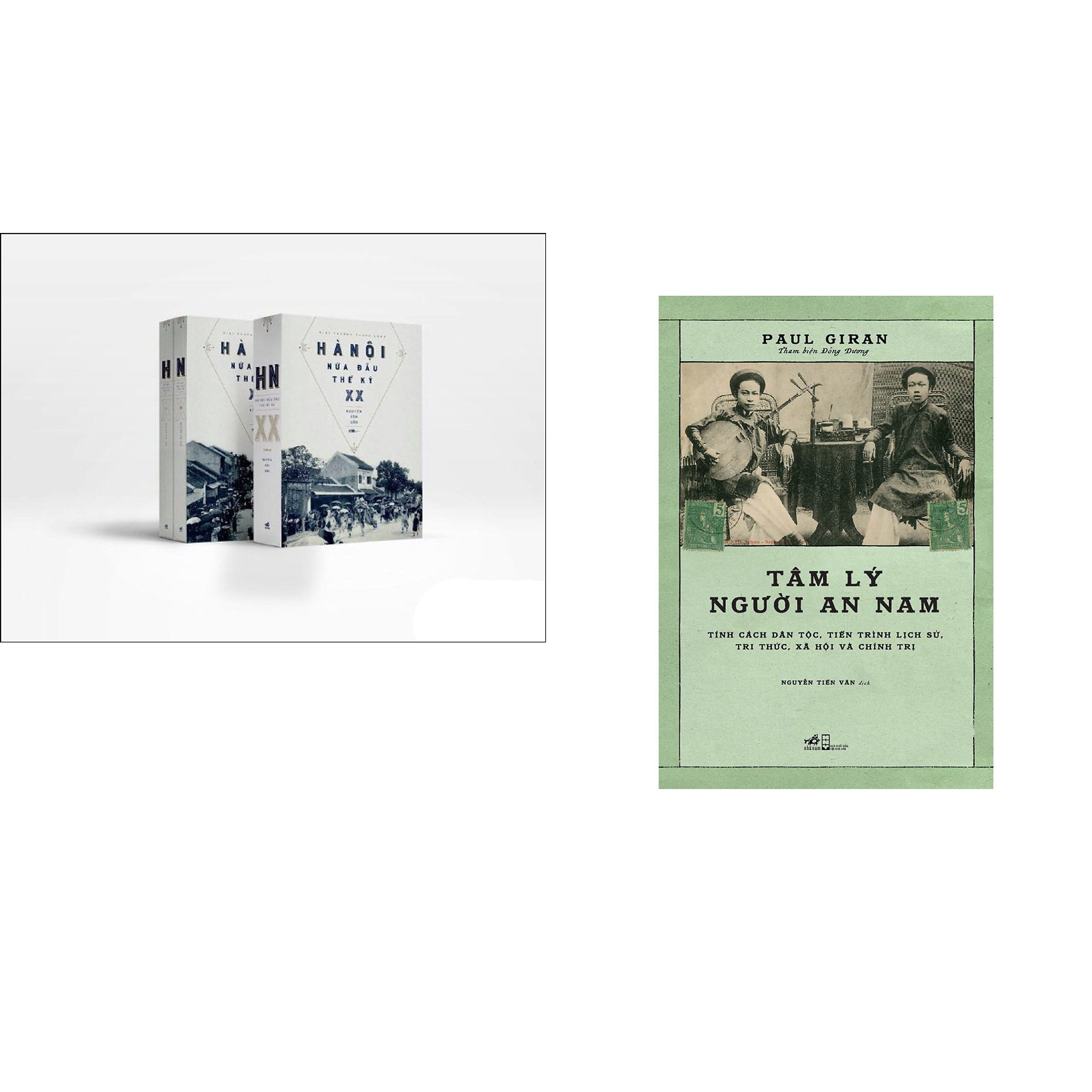 Combo 3 cuốn sách: Hà Nội nửa đầu thế kỷ XX (trọn bộ 2 tập) + Tâm lý người An nam