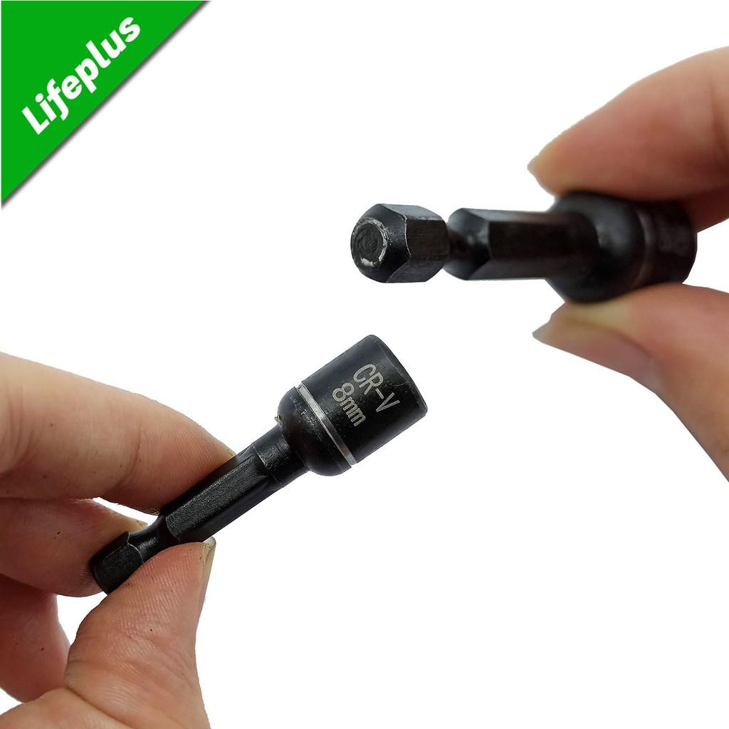 Đầu bắn tôn 8mm hợp kim Crom Vanadium mạ đen