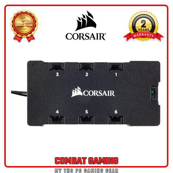 Bộ 3 Quạt Máy Tính 120mm CORSAIR LL120 Trắng RGB kèm Node PRO- Hàng Chính Hãng