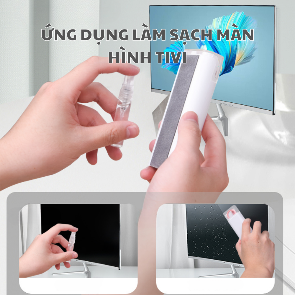 Bộ Chổi Vệ Sinh Lau Quét Bàn Phím Tai Nghe Màn Hình Laptop 7in1 Langtu Đa Năng Có Keypuller Tiện Lợi Hàng Chính Hãng