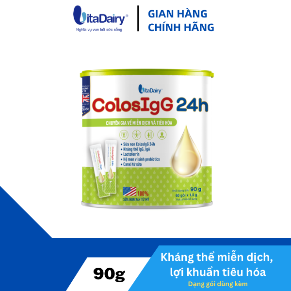 TPBS ColosIgG 24h dạng gói 90g giúp tăng đề kháng, miễn dịch, giảm bệnh vặt cho bé - VitaDairy