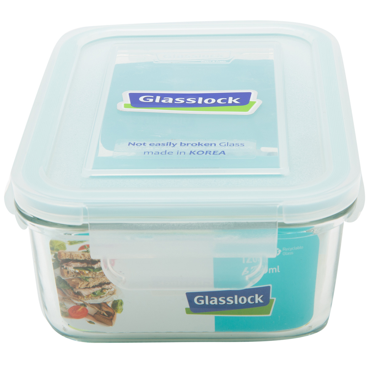 Bộ 2 Hộp Thủy Tinh Glasslock Chia Ngăn Lunch67-71K 670ml Và 695ml/710/715ml + Túi Giữ Nhiệt