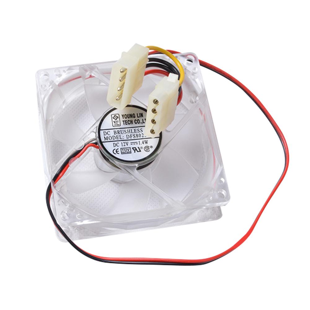 POWER Quạt Tản Nhiệt Đèn Led 8cm 8cm