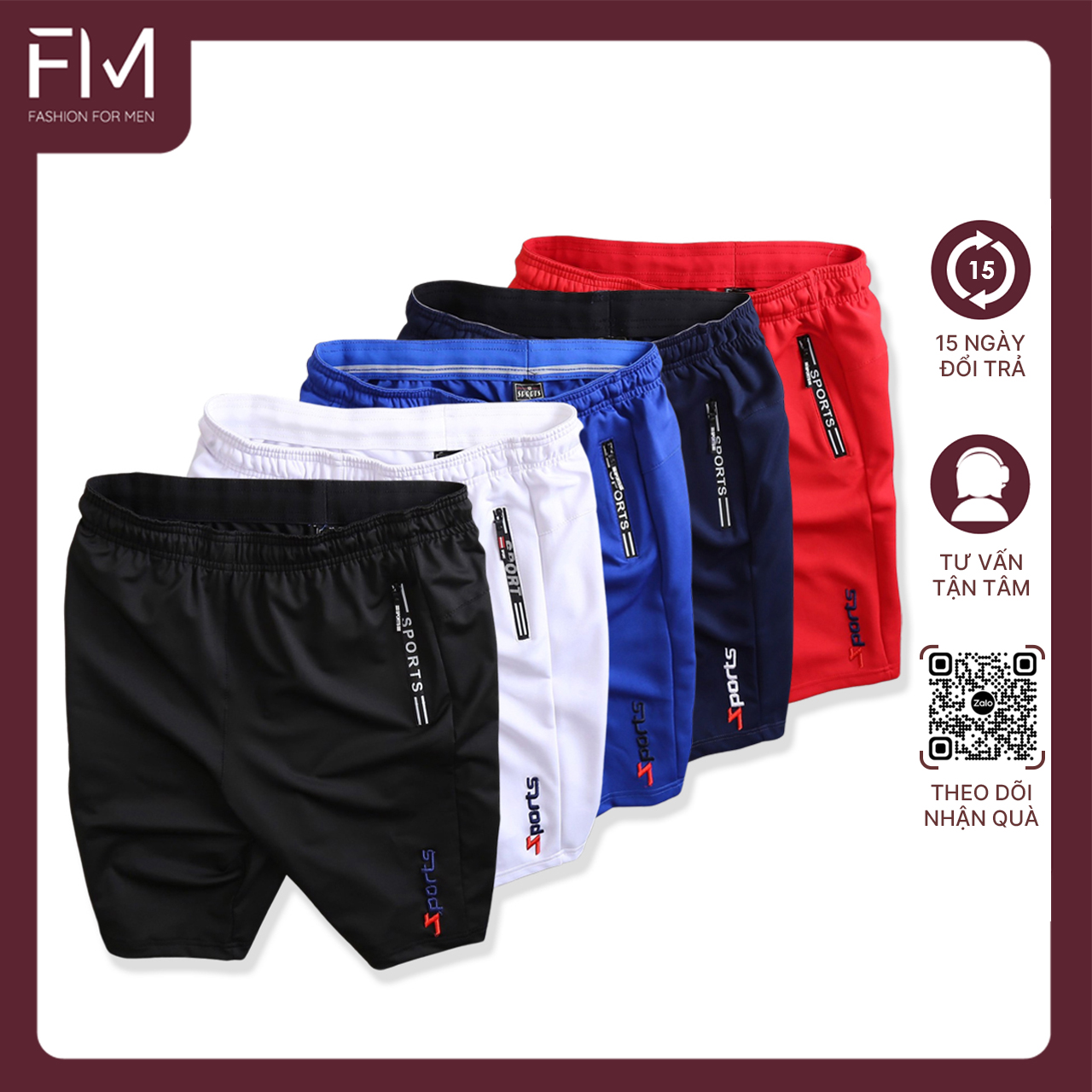 Quần short nam thể thao thun lạnh cao cấp thoải mái, năng động, trẻ trung – FORMEN SHOP – FMPS090