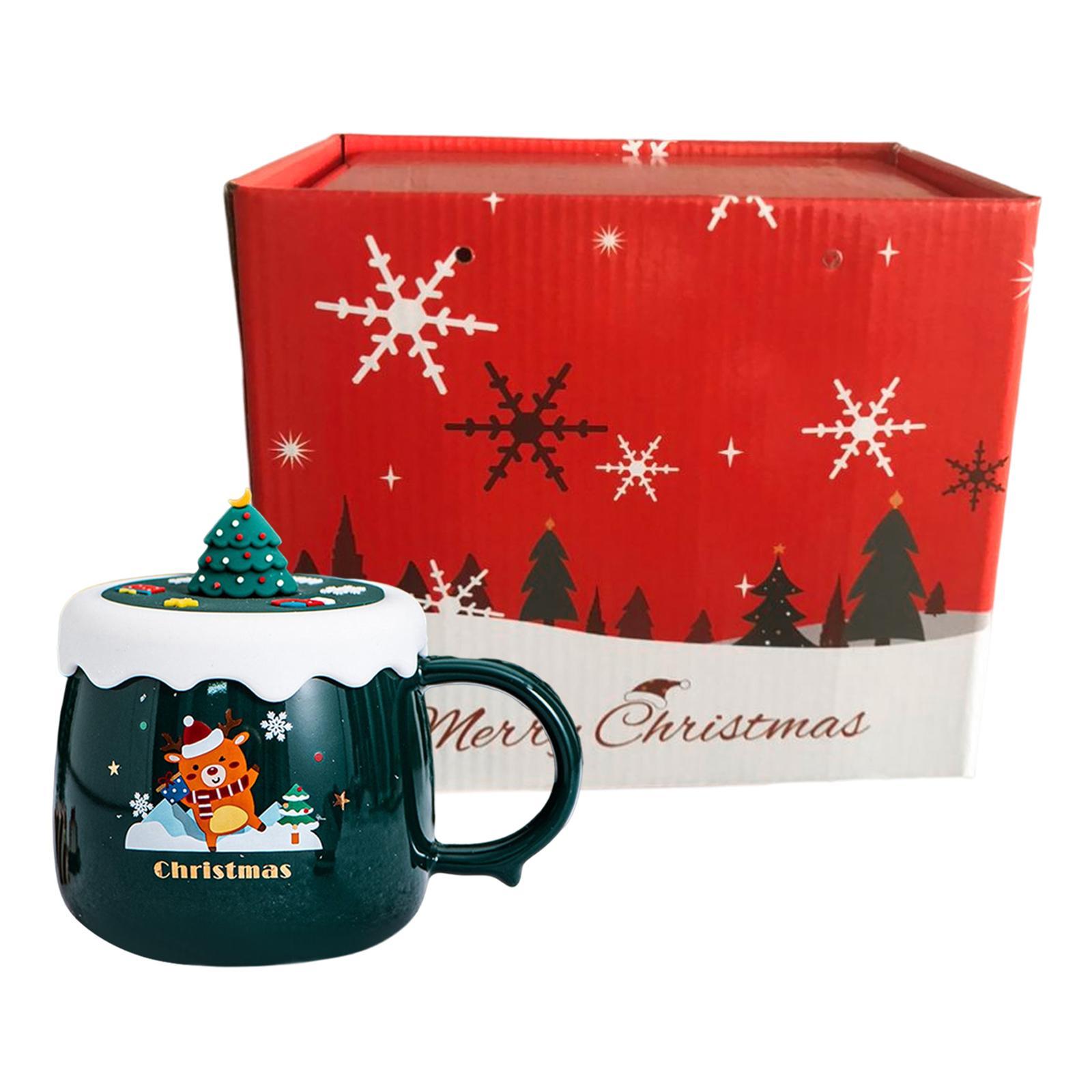 Christmas Themed Coffee Mugs Milk Juice Mug 430ml for Home Wedding Birthday