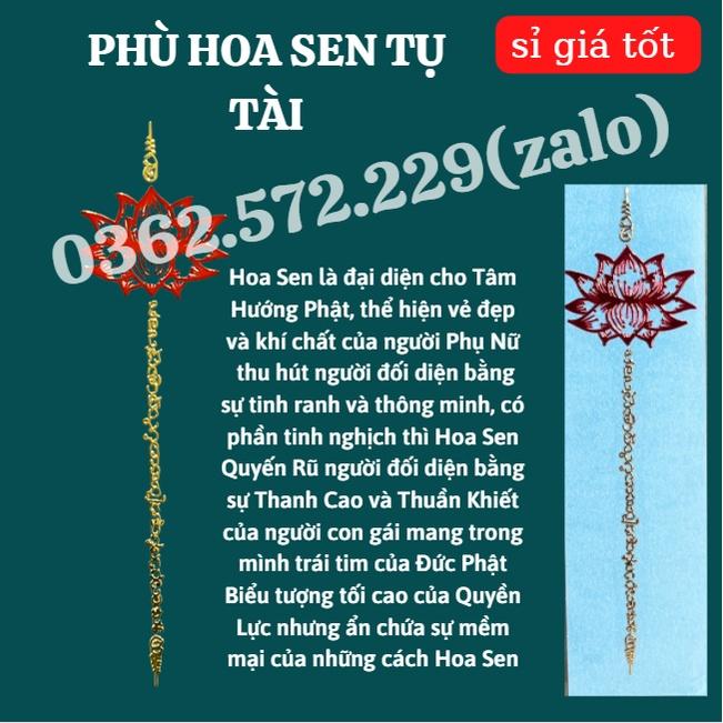 Miếng Dán Điện Thoại Thái Lan Trợ Tài Lộc, Tình Duyên, Bình An Phù hợp để dán điện thoại