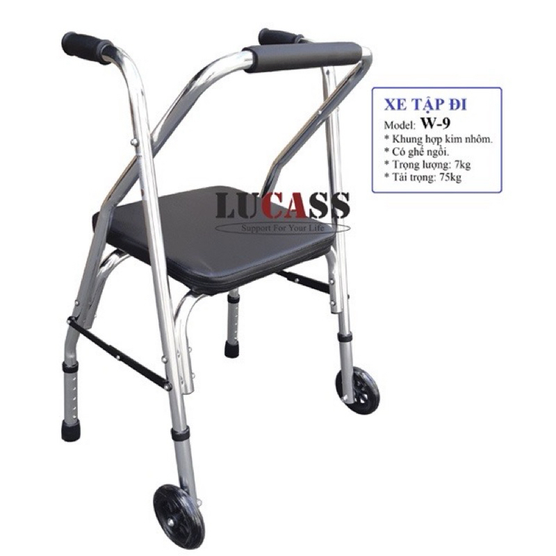 Khung tập đi có ghế ngồi Lucass W9