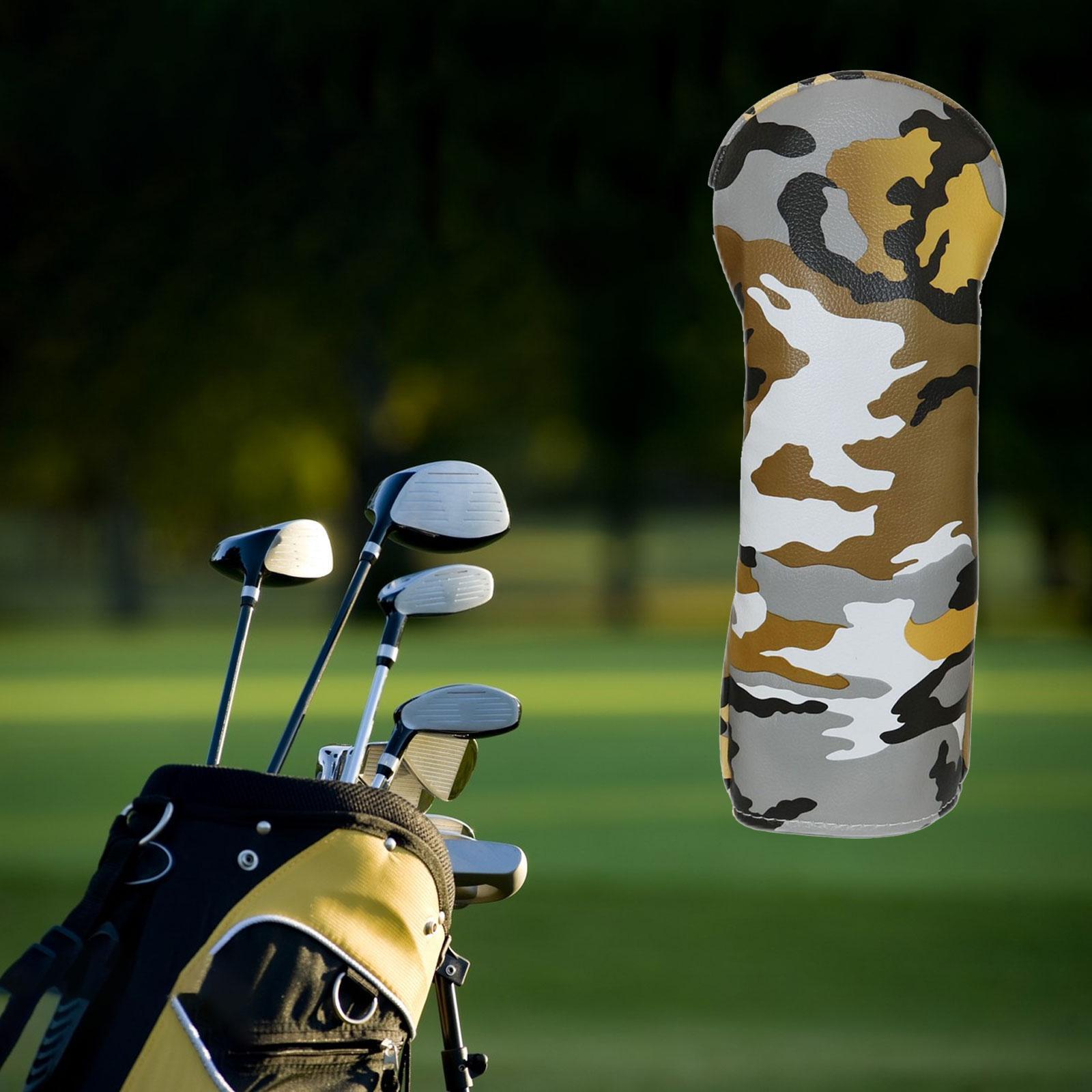Golf Head Covers for Golf Clubs Golf Headcover Durable Scratch Resistant  PU Golf Wood Headcovers for Golf Accessories Golfer Gift