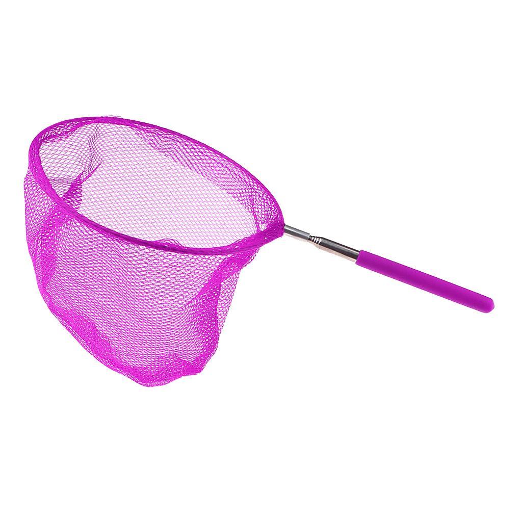 Set Of 3 Kids Telescopic Butterfly Fishing Net Extendable For Catching Fish