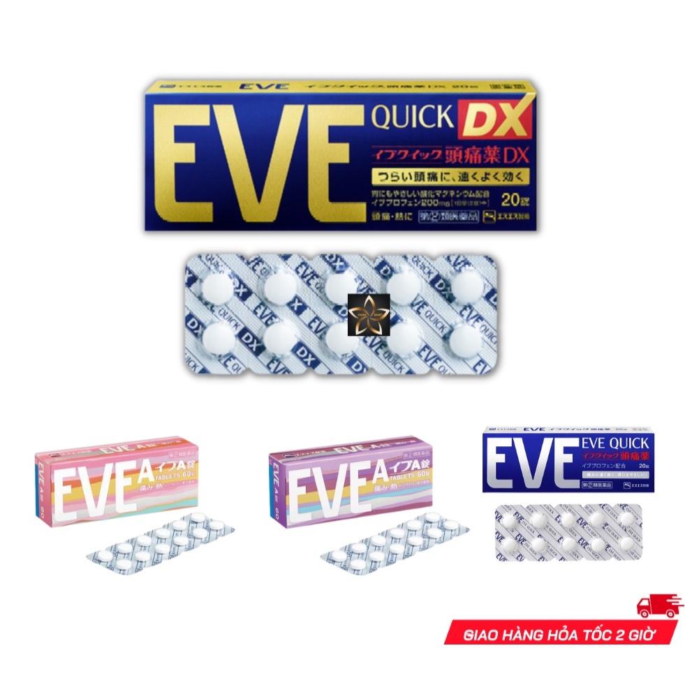 Viên Hỗ Trợ Đau Đầu EVE Quick DX Nhật Bản 40 Viên / 60 Viên