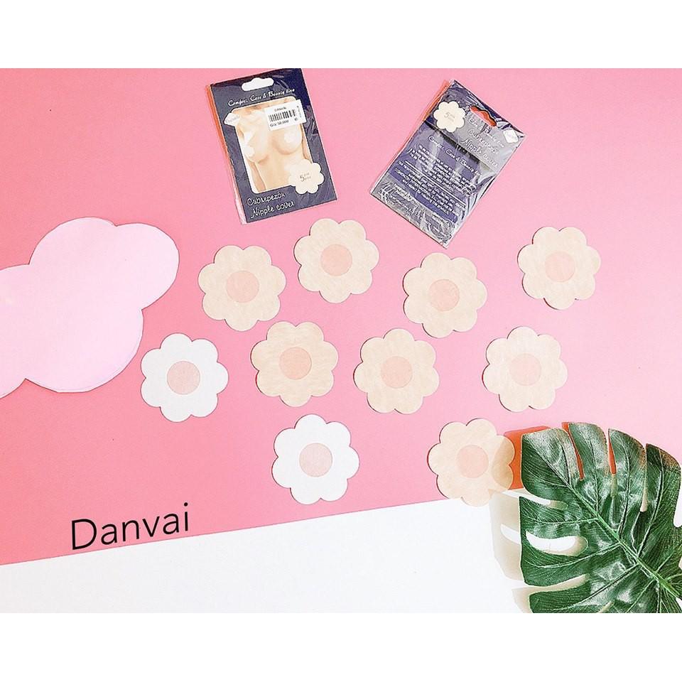 Miếng dán ngực chất liệu vải -gồm 5 cặp (1vỉ)
