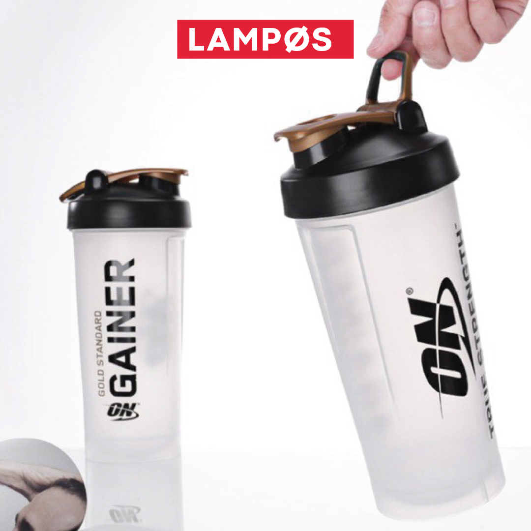 Bình Lắc ON 1.2 Lít | Bình Nước Thể Thao Tập Gym Siêu Bền, Kèm Con Lắc | Không Chứa BPA