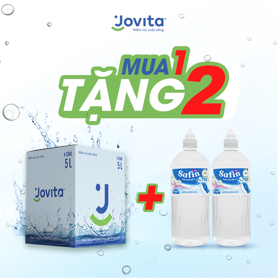 Thùng 4 Chai Nước Uống Tinh Khiết Đóng Chai Jovita