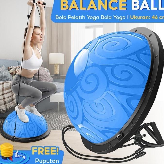 Bóng Cân Bằng Bosu Tập Yoga Phòng Gym 6006N 46 - 58 CM