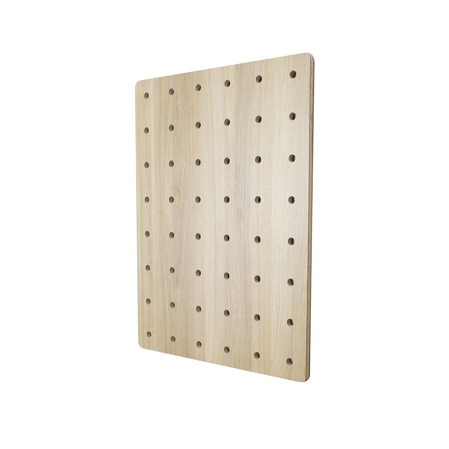 Bảng Gỗ Đục Lỗ Treo Tường SMLIFE Pegboard - Bảng Gỗ Trang Trí Hiện Đại Làm Bằng Ván Gỗ Plywood Tặng Bộ Ốc Vít và Móc Treo Z Hanger