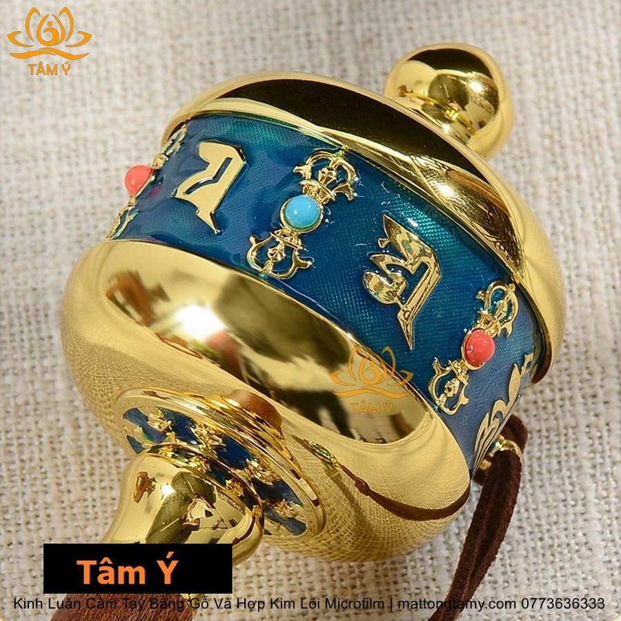 Kinh Luân cầm tay Microfilm 57,5 triệu biến Mani, 7199 biến Lăng Ngiêm Cầm Tay Bằng Hợp Kim Cao Cấp và Gỗ Quý
