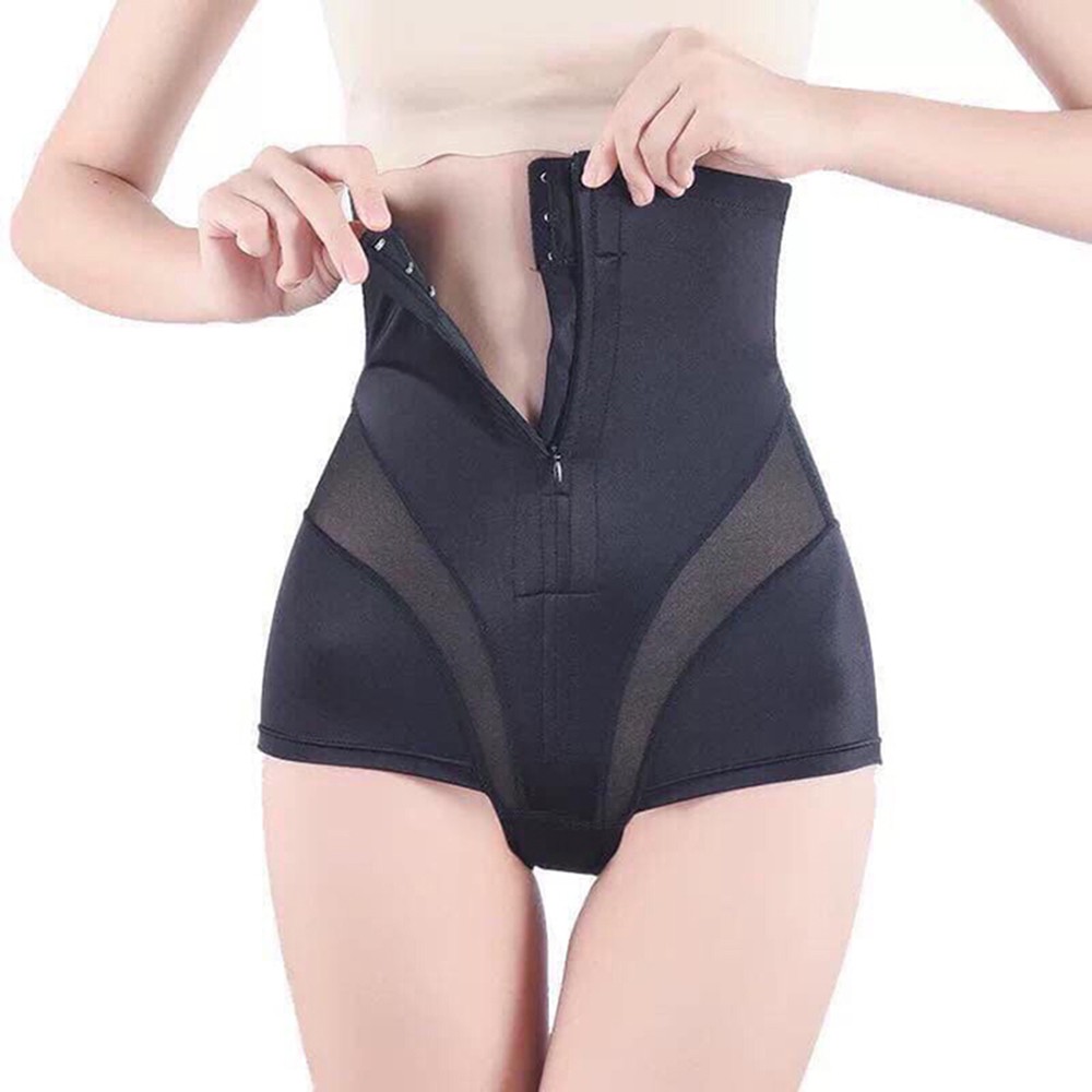 Quần gen nịt bụng , đai nịt bụng lưng cao chống quận thông hơi khóa kéo thon eo nâng mông