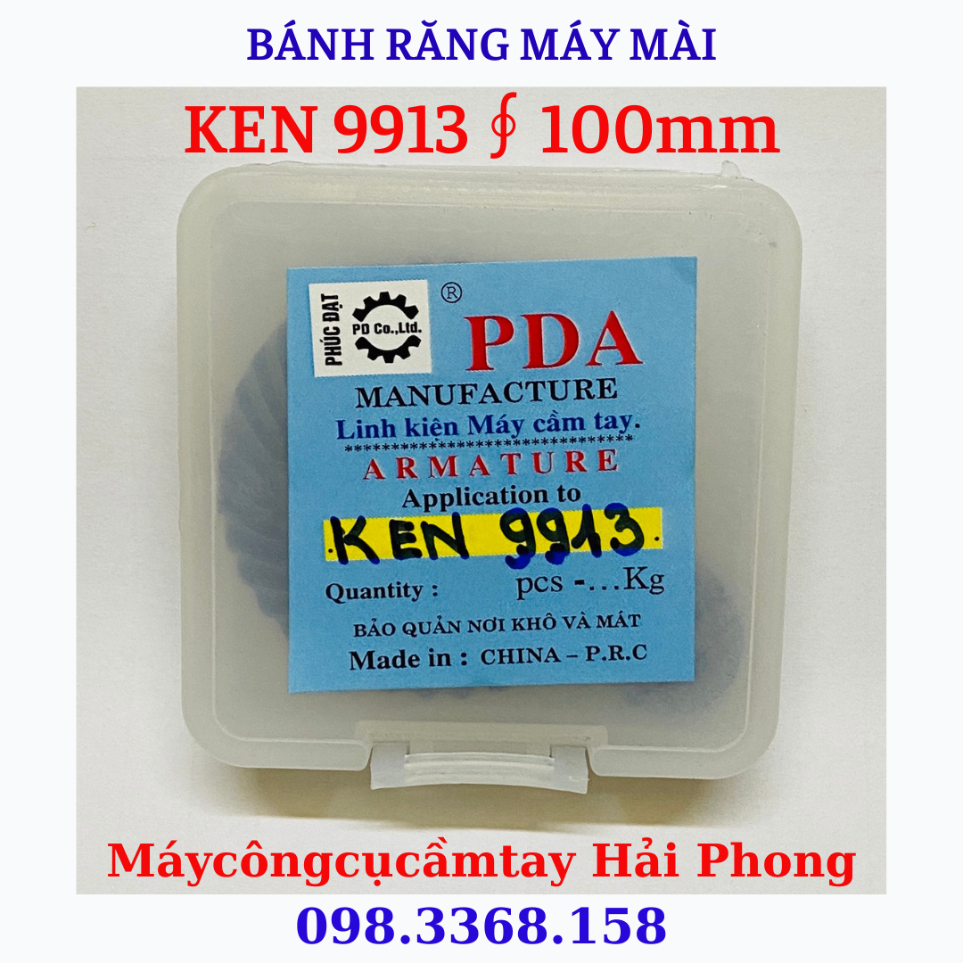 Bánh răng máy mài góc 'CRONW' Mod.3005 / 'KEN' Mod. 9913 / Katomer... ∮ 100 mm