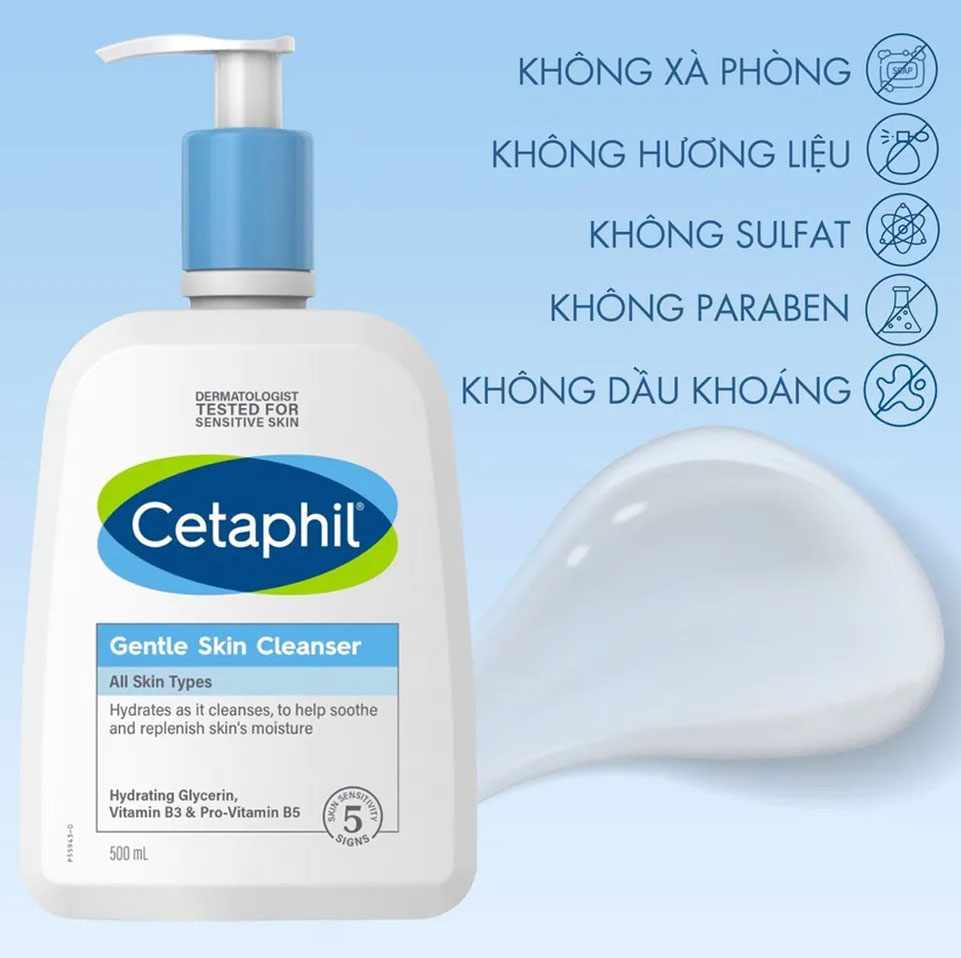 Sữa Rửa Mặt Cetaphil Gentle Skin Cleanser 500ml