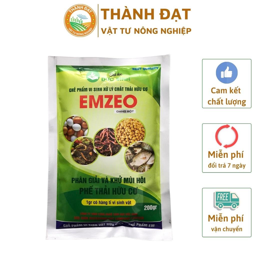 Men vi sinh Emzeo Khử mùi hôi phân cá, ủ đậu tương và rác thải sinh hoạt 200 gram