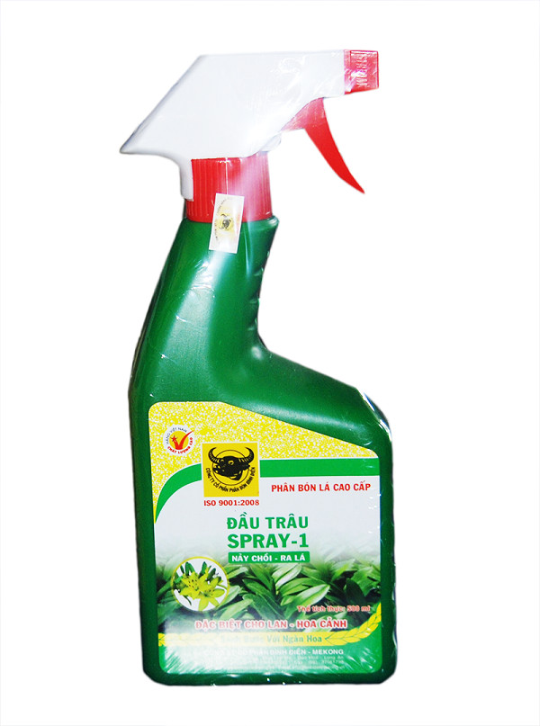 Phân bón pha sẵn cho hoa lan, bonsai, sen đá Đầu Trâu Spray 1 (500ml)