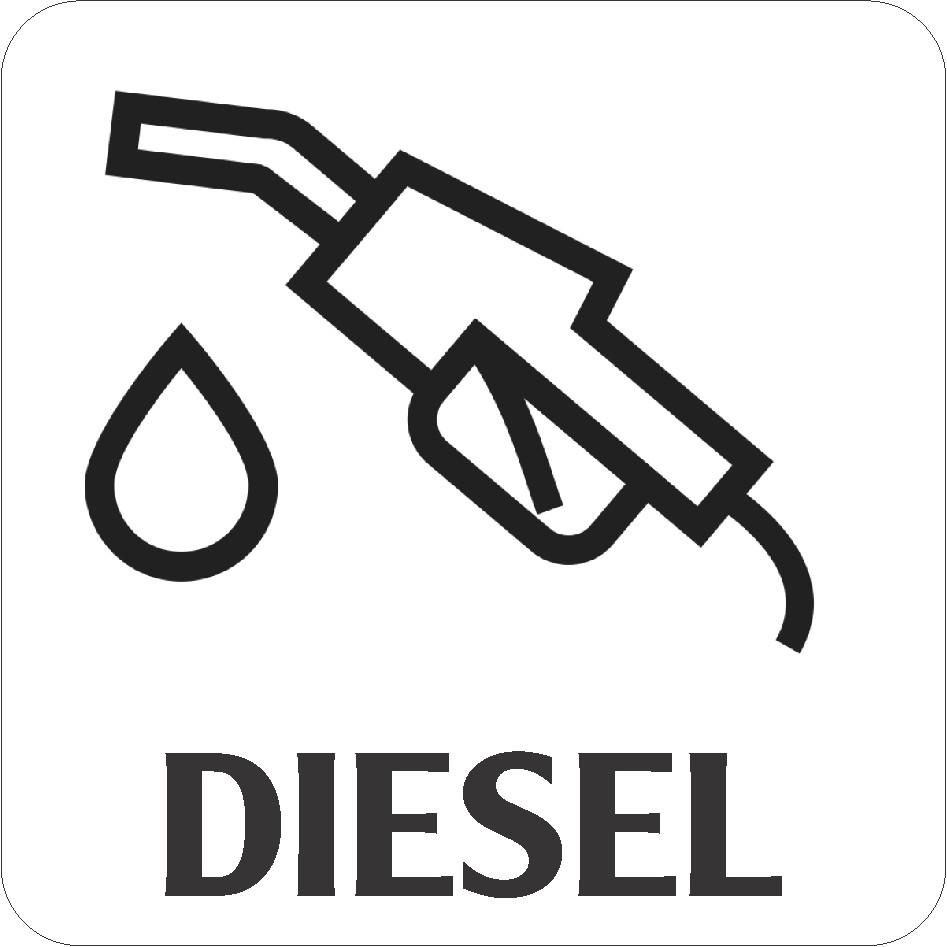 Decal phân biệt xăng dầu cho oto, xe 4 chỗ, xe du lịch oil-2