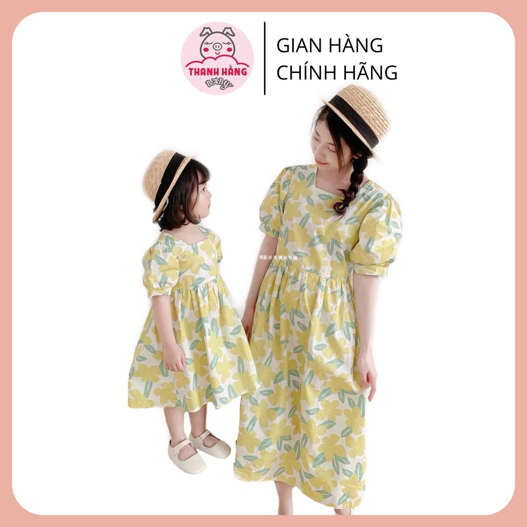 Váy Đôi Mẹ Và Bé, Set Váy Hoa Dành Riêng Cho Mẹ Và Bé Thanh Hằng Baby