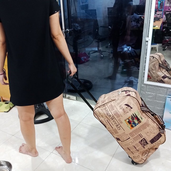 Túi kéo du lịch họa tiết size 24 inch