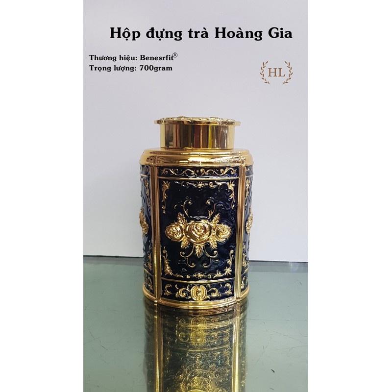 Lọ đựng chè - trà hoàng gia ( Hợp kim đồng - Thủ công)