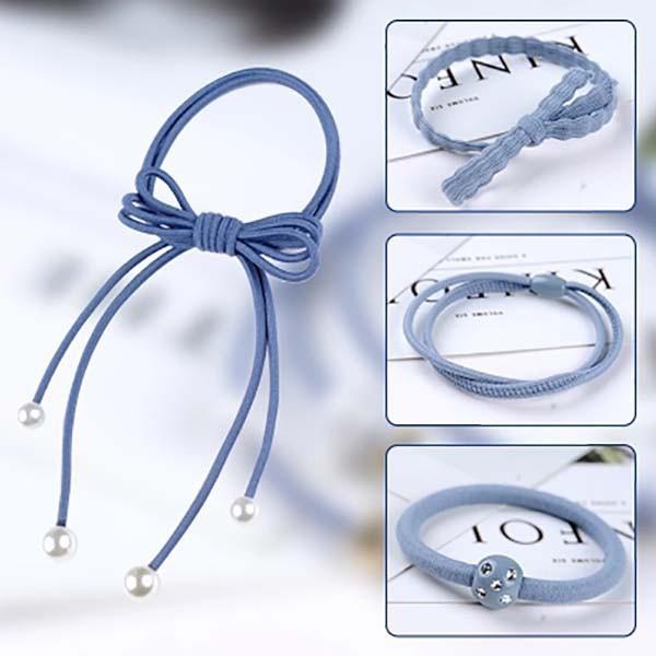 Combo 12 chun buộc tóc sang trọng kèm hộp 2020