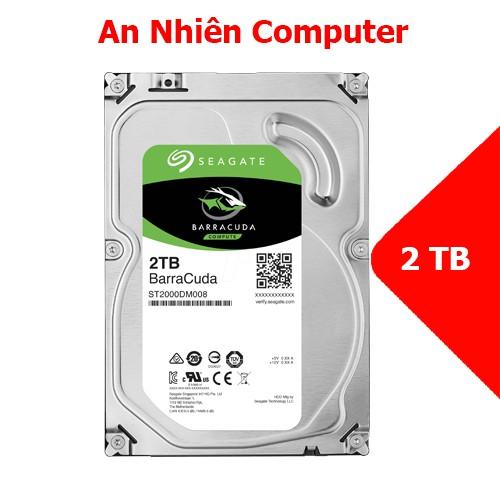 Ổ cứng HDD 3.5&quot; SEAGATE BarraCuda-Skyhawk 2TB SATA 7200RPM- Chính Hãng - Bảo Hành 24 Tháng 1 đổi 1- Refurbished