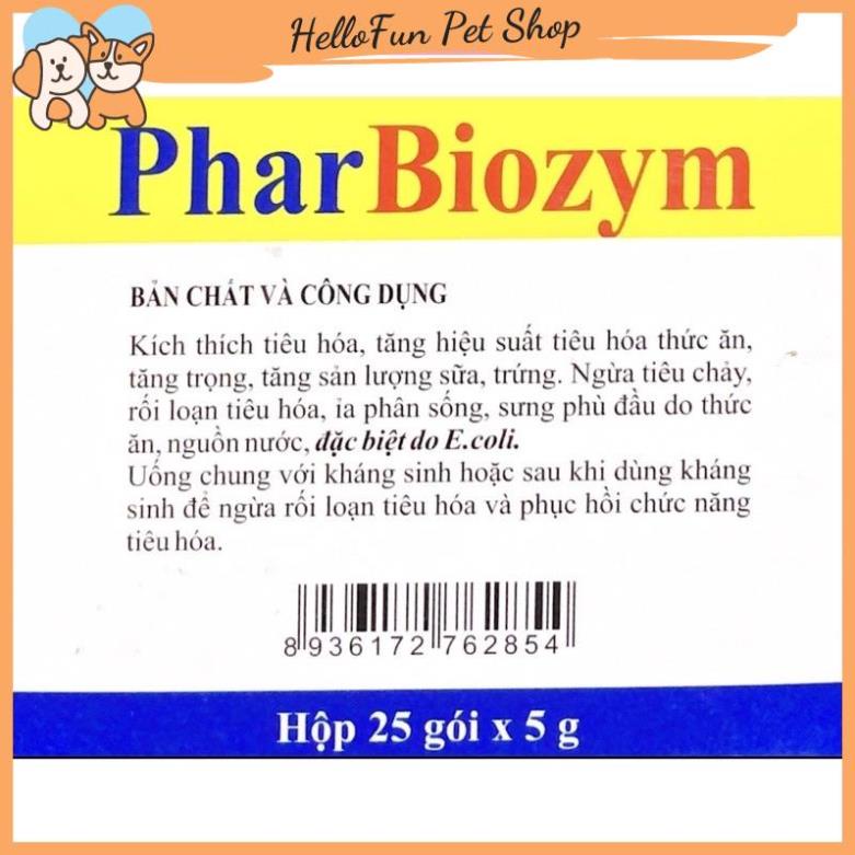 Men tiêu hóa sống cho chó mèo Pharbiozym gói 5gr