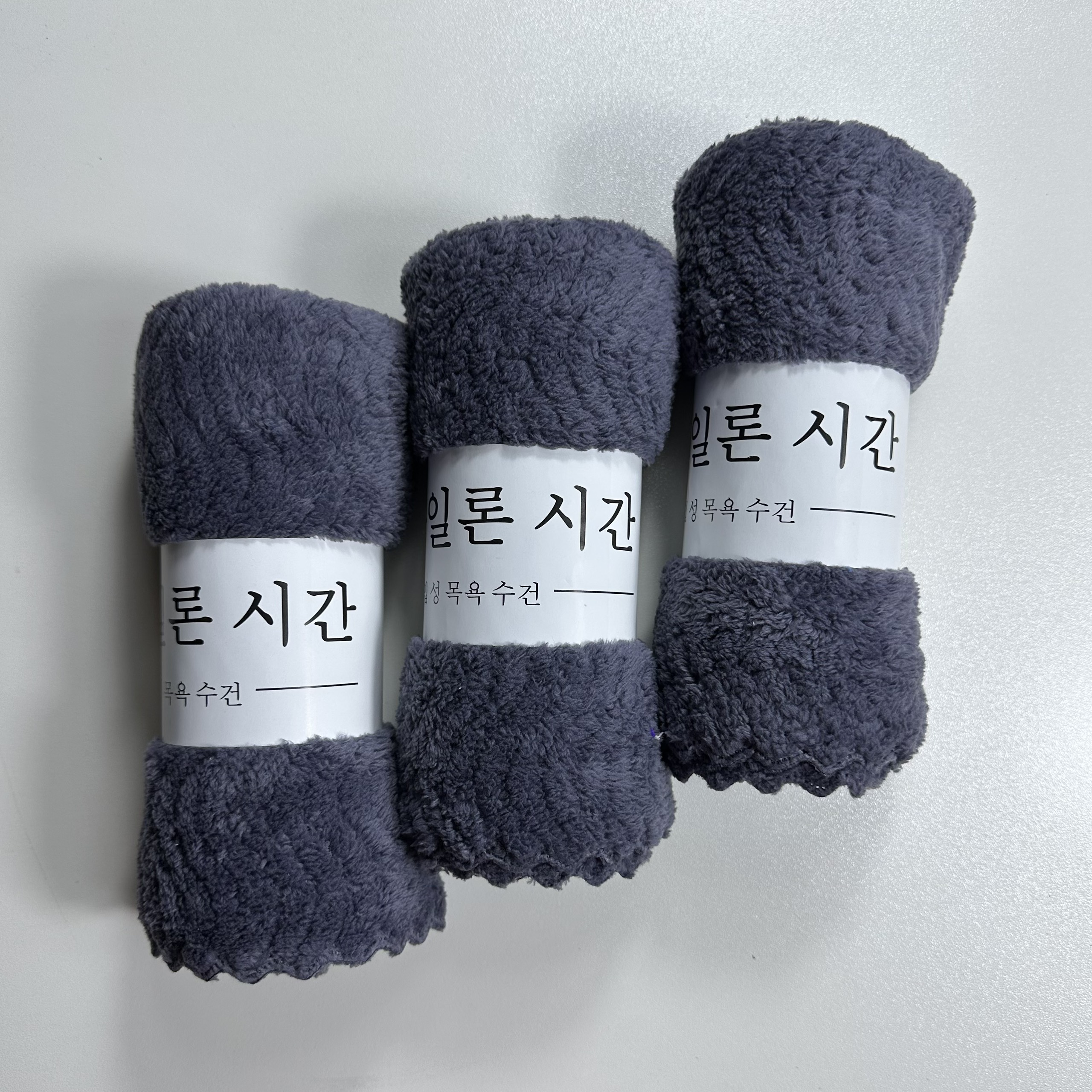 Khăn tắm, khăn gội Lông cừu, Sóng Gạo, KT 35x75cm